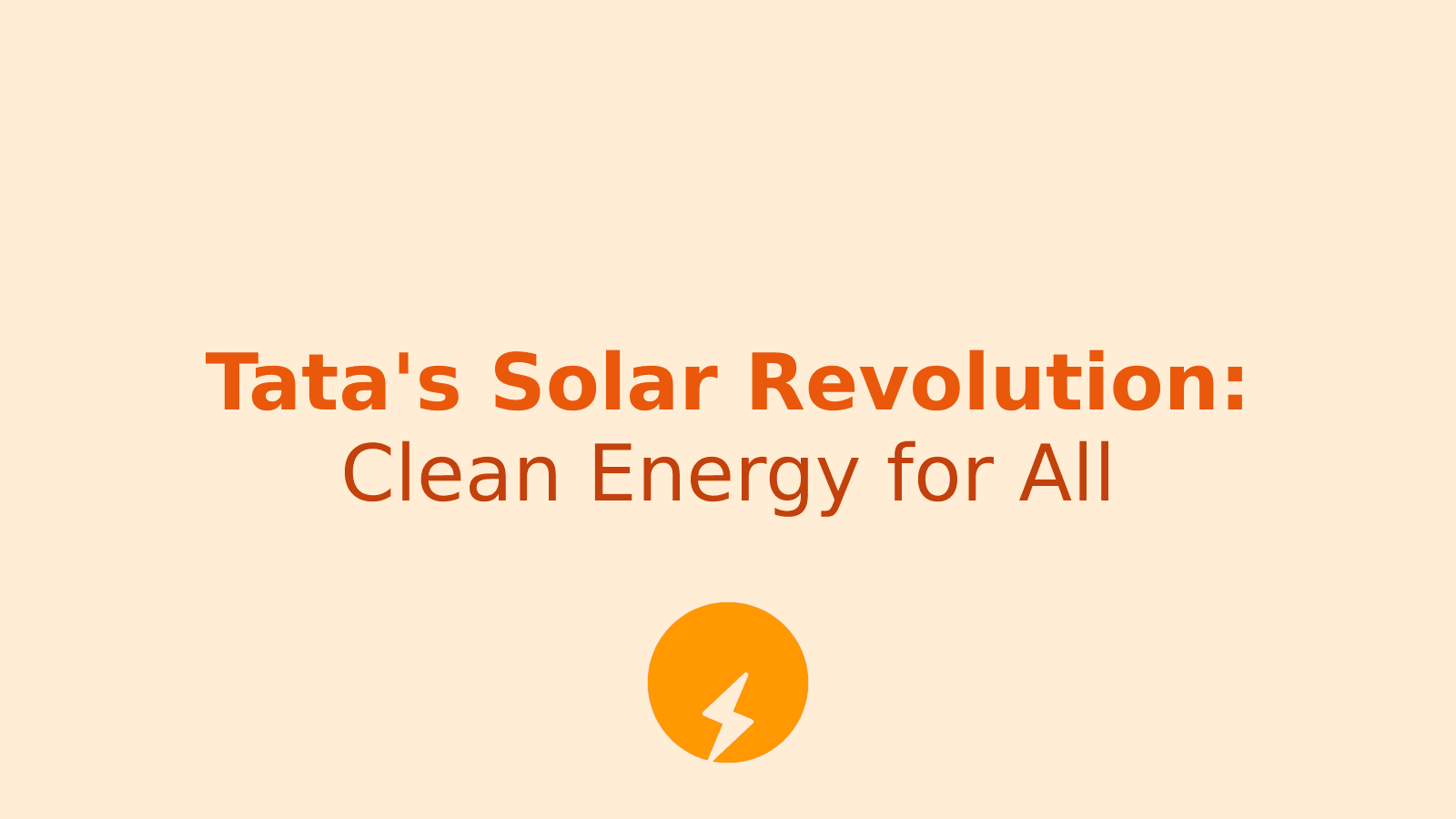 Tata's 2kW Solar Revolution: Affordable Clean Energy for Every Home