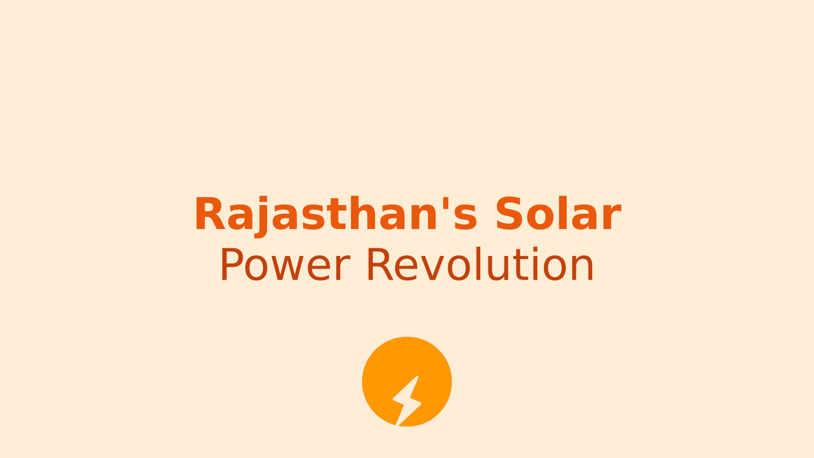 Rajasthan's Solar Power Revolution: 80% Subsidy on Rooftop Solar