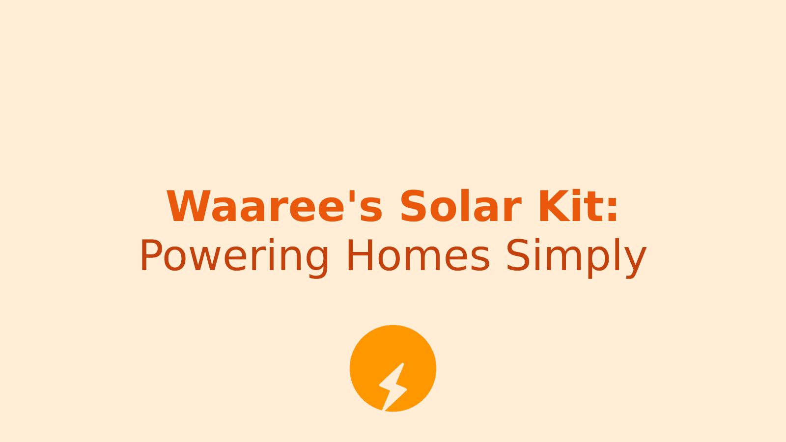Waaree's All-in-One Solar Kit: Simplifying Rooftop Solar Installation