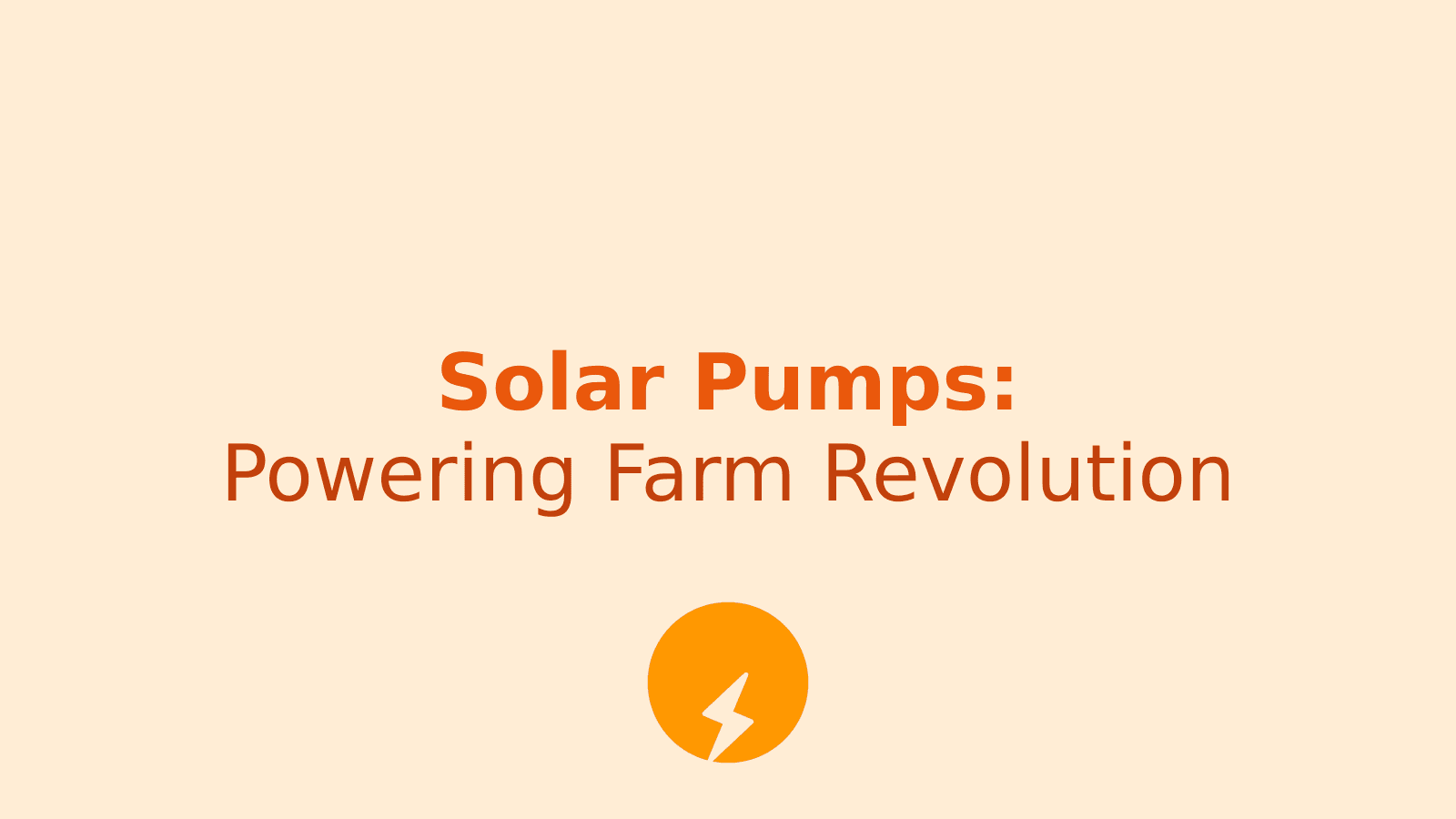 Solar Pump Installation: Government Forms State-Level Committee