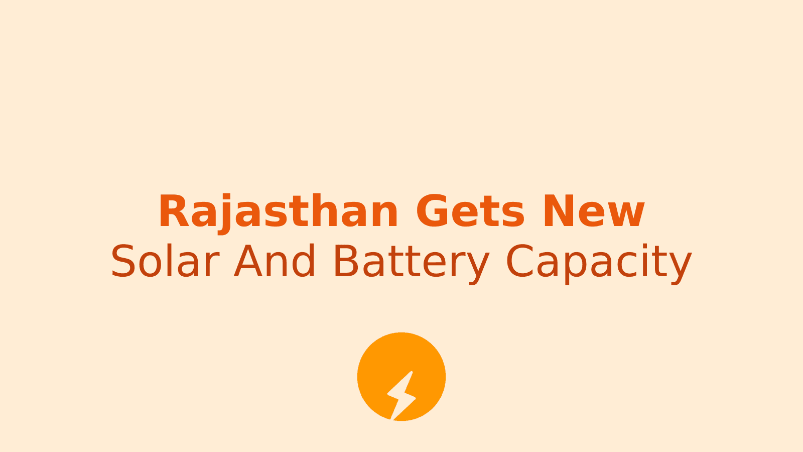 ACME Solar Adds Rajasthan Capacity With New Battery Storage Project