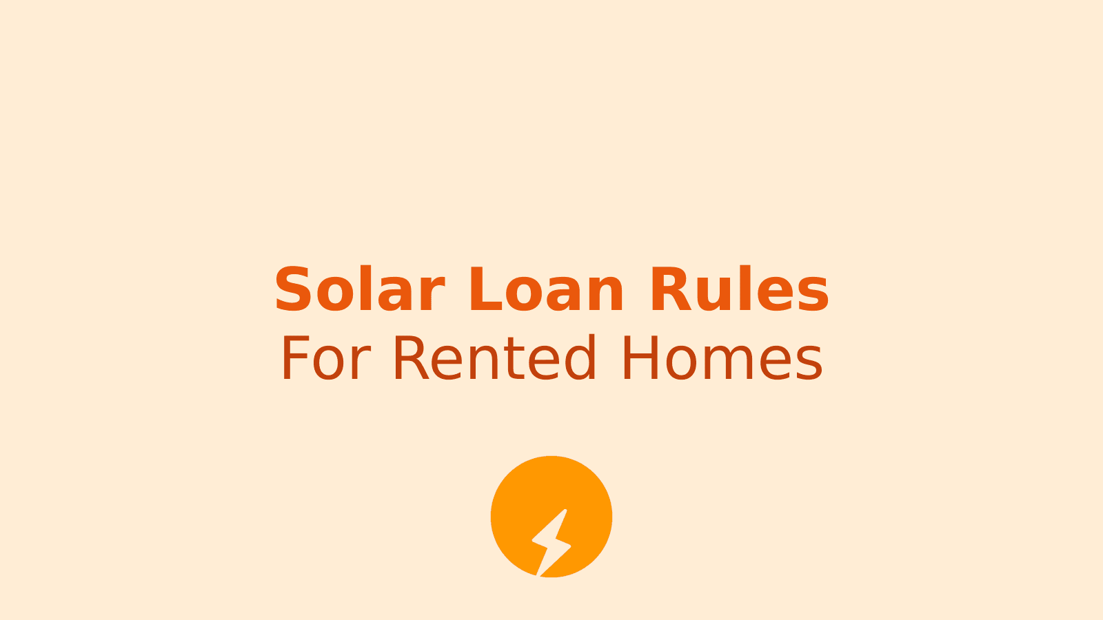PM Surya Ghar Loan Rules for Homeowners and Tenants