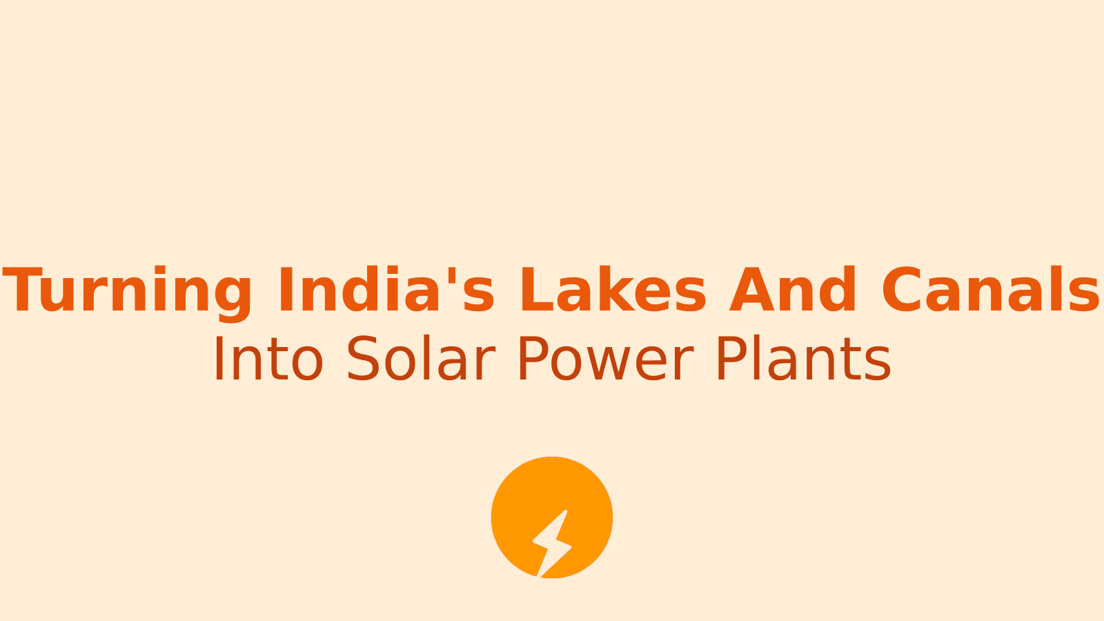 Cabinet Approves PM Surya Sarovar Yojana For Floating Solar Projects