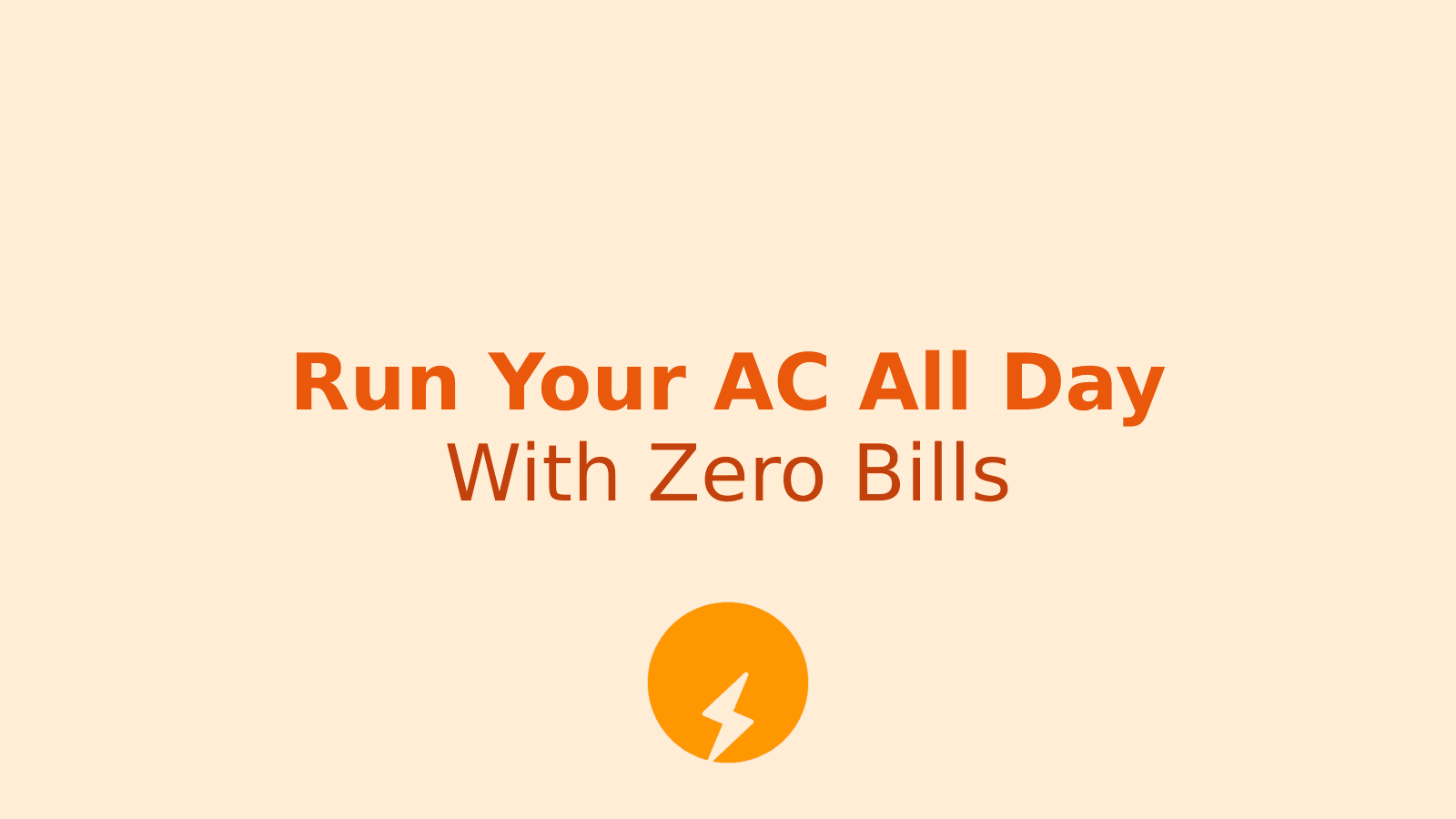 How to Run Your AC 24/7 with Solar Power Without High Electricity Bills