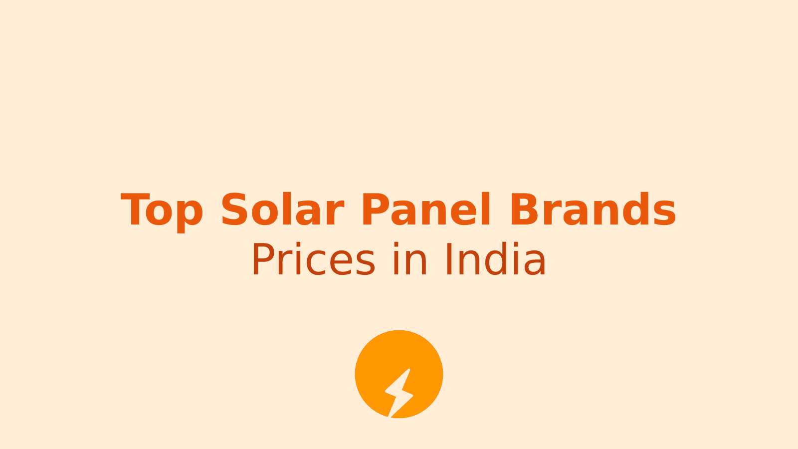 Top Rooftop Solar Panel Brands in India and Their Prices